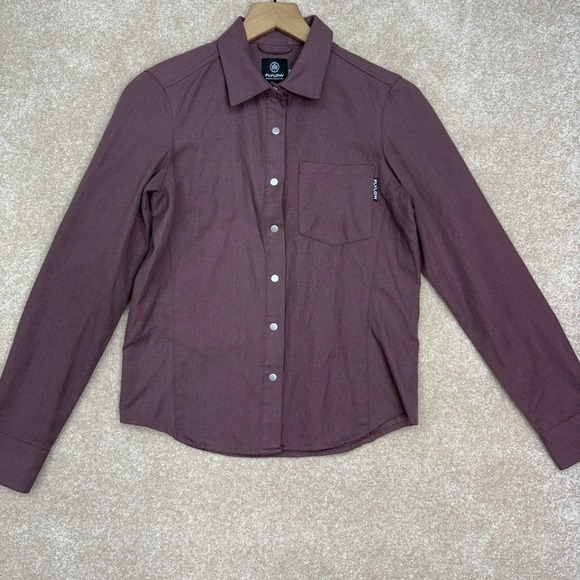 Flylow Gear Tops - FLYLOW Brigitte Tech‎ Flannel Women's XS Purple Insulated Snap Button Shirt
